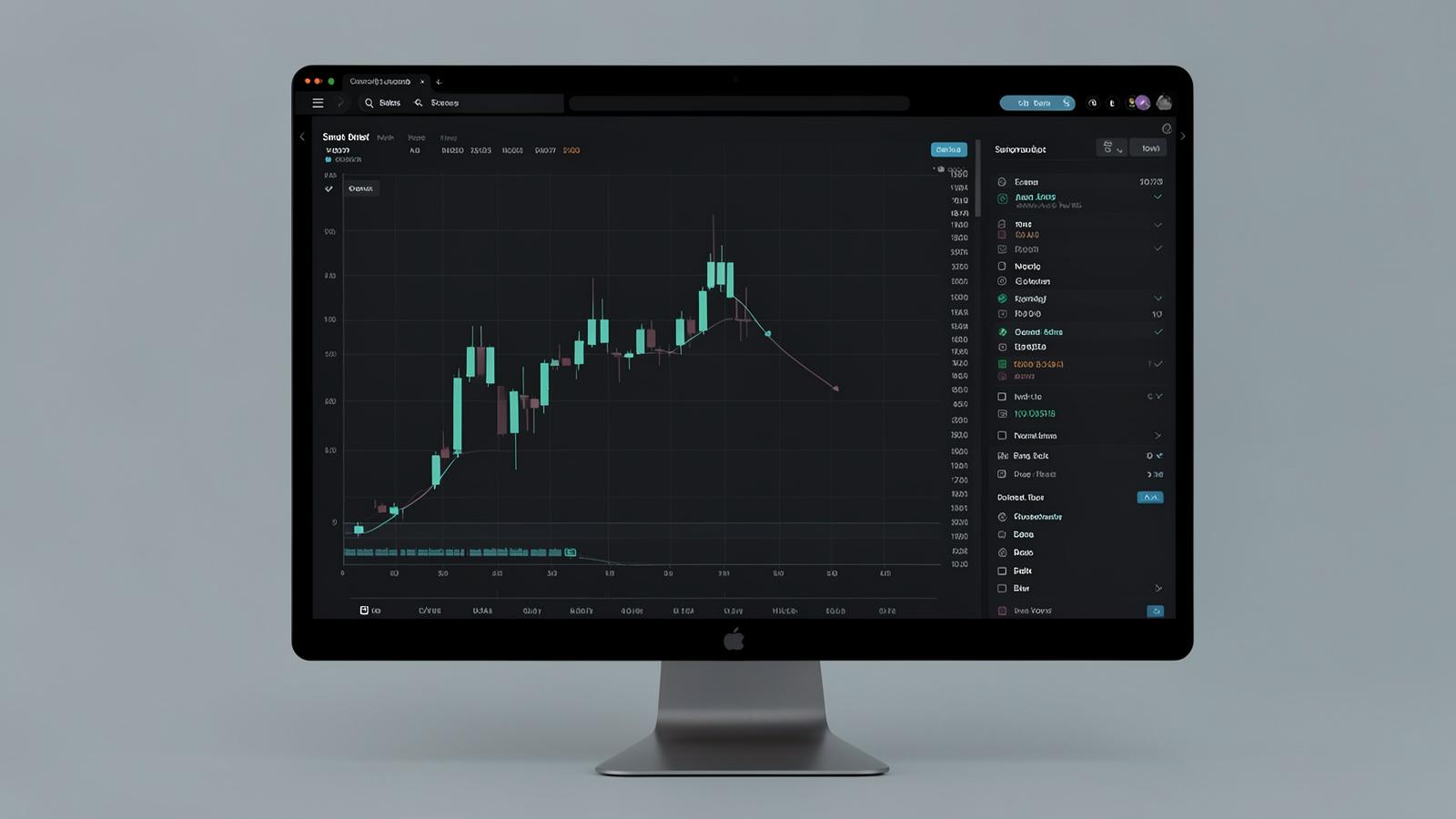 Illustrative view of a clean, dark trading terminal of the kind Raxon24 provides